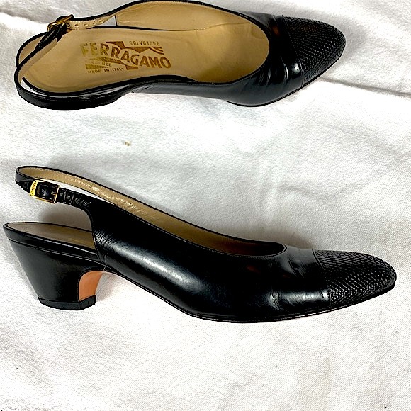 Ferragamo Slingback Pumps - Picture 2 of 10